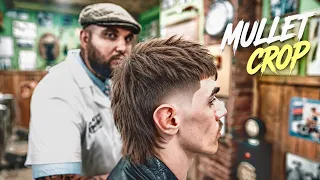 💈 ASMR BARBER - This Mullet Crop Changed His Bad Day 🔥