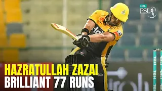 Hazratullah Zazai's Match-Winning 77 | Karachi Kings vs Peshawar Zalmi | HBL PSL 2021 | MZB1U