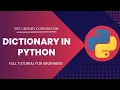 Dictionary in Python Full Python Tutorial for Beginners
