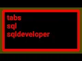 How to open several tables in different tabs in SQL Developer