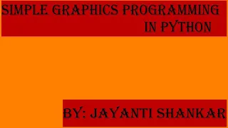 24 Graphic programming in Python