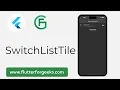 Master Flutter SwitchListTile A Step-by-Step Guide Flutter UI Design Tutorial