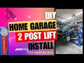 EASY 2 Post Lift Install in Home Garage