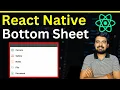 React Native Bottom Sheet For Beginners Engineer Codewala