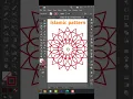Graphic design tutorial How to make flower or islamic pattern design in illustrator