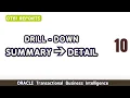 10 How to Create a Drill Down Summary Detail OTBI Report Oracle Fusion OTBI Master Detail