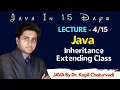 Java Inheritance Extending Class Lecture-4