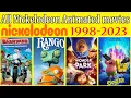 All Nickelodeon Animated Movies List 1998-2023
