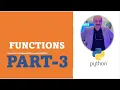 Python FUNCTIONS Part-3 Modules Random Math Standard Libraries