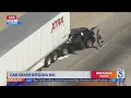 Car smashes into back of big rig on 5 Freeway