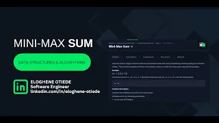 SOLVED EXPLAINED - Mini Max Sum JavaScript Data Structures Algorithm