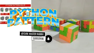 Python Pattern How to make Python Pattern on Rubik s cube Snake Pattern in a 3x3 Rubik s cube