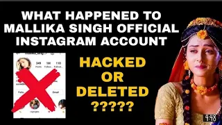 mallika singh instagram account hacked or deleted mallikasingh radhakrishn instagram