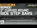 Jeep Wrangler JL RedRock 3 Gloss Black Curved Round Side Step Bars 2018 4 Door Review Install