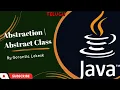 Part 23 Abstraction in Java Abstract Class in Java Telugu