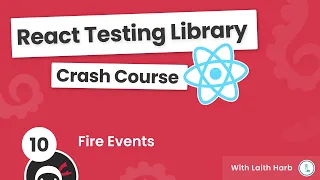 React Testing Library Tutorial - Fire Events