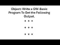 GW BASIC Practical 01