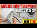 Mustee Laundry Sink Assembly Installation Quick Easy DIY Tutorial Save 150