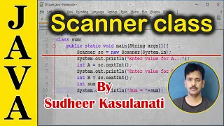 Java 06 - Reading Input using Scanner class functions