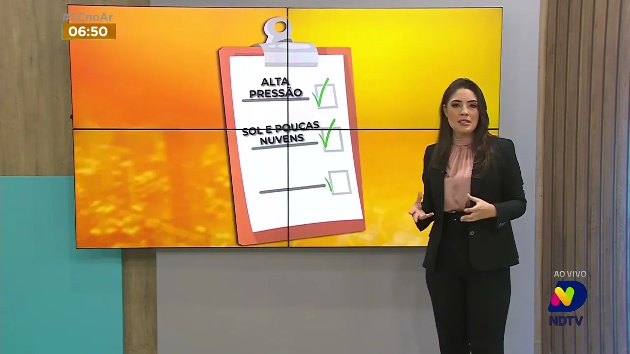 Confira a previsão do tempo para esta terça-feira em SC