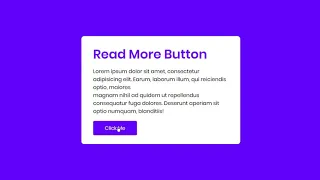How To Create a Read More Less Button Using Javascript