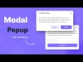 Create a Modal Popup Using HTML CSS and JavaScript Animated Dialog box Popup window