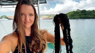 CRISIS AVERTED!🥵| Storms, Boat Work & An Underwater Sculpture Park