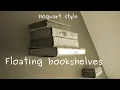 How to make levitating invisible bookshelf on the wall - easy DIY project