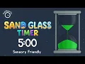 5 Minute Sand Glass Timer - Kids Sensory Friendly Visual Timer