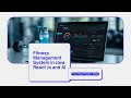 Fitness Management System using ReactJS Spring Boot Full Stack Project Demo