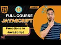 JavaScript Tutorial in Hindi Functions in JavaScript 2025