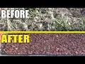 How To Install Landscape Edging And Red Lava Rock