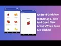 GridView with image text and Open New Activity When items are clicked