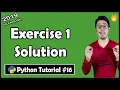 Exercise 1 Solution Shoutouts Python Tutorial