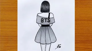 رسم للمبتدئين تعليم رسم بنات كيوت بقلم الرصاص خطوة بخطوة للمبتدئين تعليم الرسم للبنات 