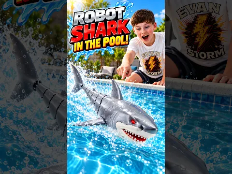 ROBOT SHARK in the POOL! π¦ | Evan Storm Movie Trailer