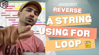 Reverse a string in javascript using for loop