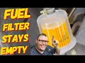 MY FUEL FILTER NEVER FILLS UP