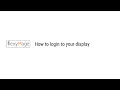 flexyPage Tutorial How to login to your display