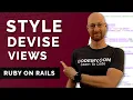 Styling Our Devise Views - Ruby On Rails Friend List App