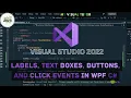 How to Labels Text Boxes Buttons and Click Events in WPF C My Visual Tutor