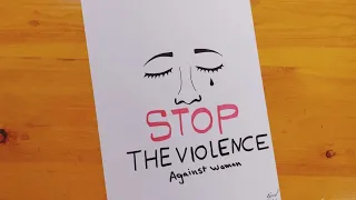 رسم عن العنف ضد المرأه Drawing On Violence Against Women 