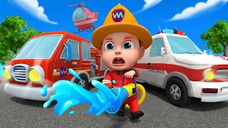 We're Super Rescue Team! | Police, Firefighter, Doctor | More Rosoo Nursery Rhymes & Kids Songs
