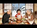 Lagu Cozy Winter with My Grandparents — Kimchi Jjigae \u0026 Roasted Sweet Potatoes| Cooking ASMR | Ghibli Day