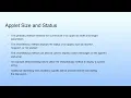 Applet Size and Status Lecture 36 Applet Programming--III