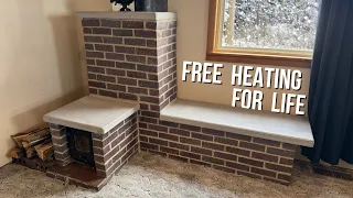 Full Build Of Rocket Mass Heater Uses 90% Less Wood