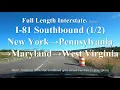Interstate 81 NY PA MD WV Southbound 4K60 Front View