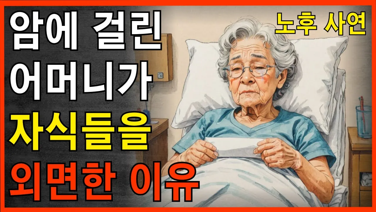 Outline Video 암에 걸린 엄마 "아파보니 이제야 알겠습니다." | 실화 사연 | 노후 삶 지혜 | 인생 조언 | 부모자식 | 인간관계 | 이야기 | 스토리 | 오디오북