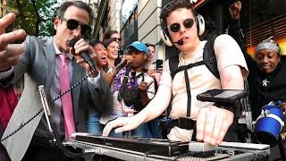 guy in a suit shocks everyone with incredible freestyle