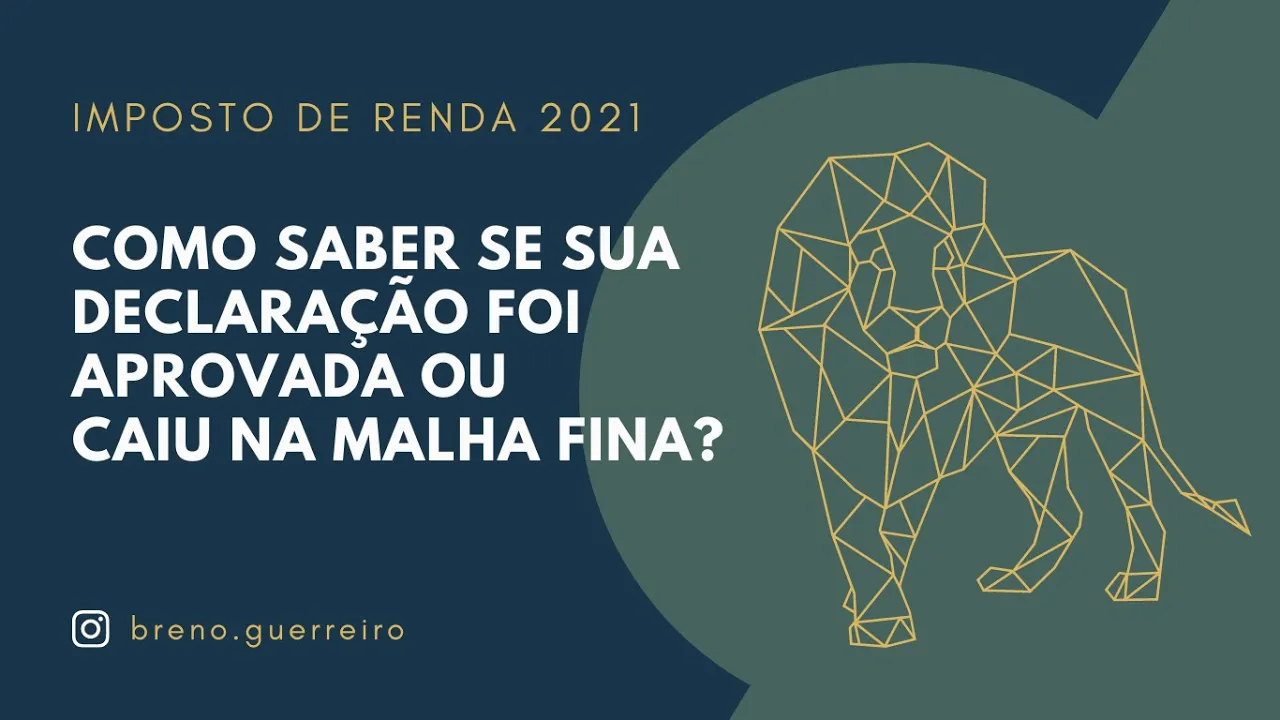 Como saber se você caiu na MALHA FINA do Imposto de Renda?